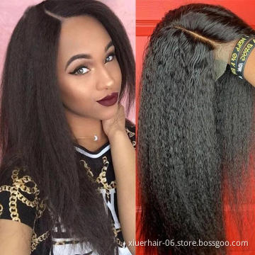 100% Human Hair Brazilian HD Bang Wholesale 100% Vendors Glueless Virgin Front Lace Curly Wet and Wavy Human Hair Wig